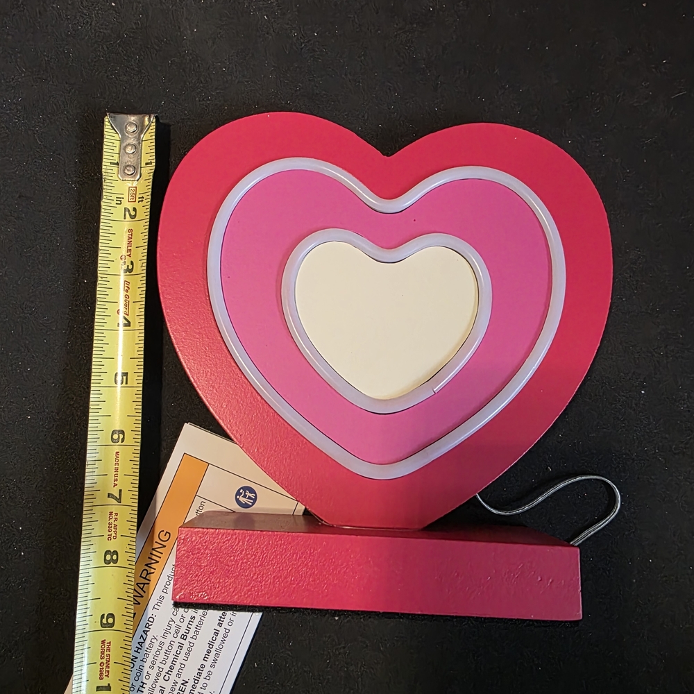 Spritz Heart-Shaped LED Light - Red, Pink, and Cream